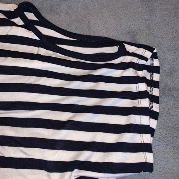 Michael Kors - Striped Cold Shoulder Top - Picture 3 of 5